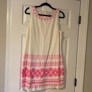 Vineyard Vines Caribbean Embroidered linen dress size 10